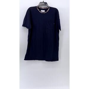 THE QUIET LIFE Men's Navy Logo Crewneck Short Sleeve Casual T-Shirt SZ L